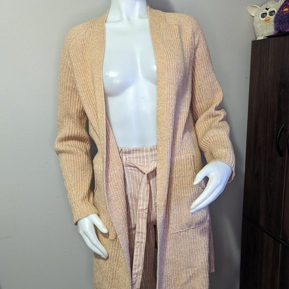 Universal Thread Long Peach Cardigan Sweater XS GUC - Picture 1 of 5